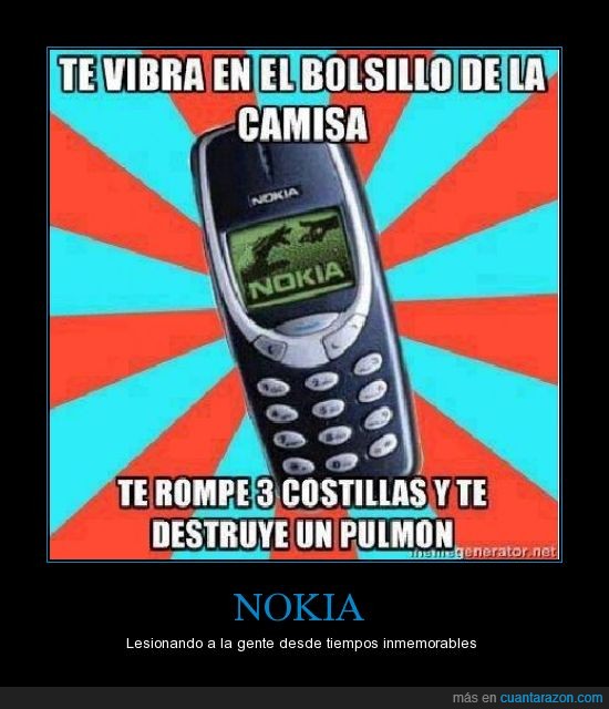pulmon,Celular preistórico,nokia,costillas